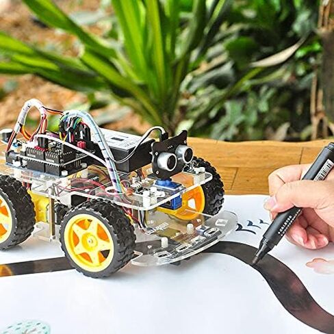 OSOYOO Robot Car Starter Kit for R3 | STEM Remote Controlled Educational Motorized Robotics for Building Programming Learning How to Code | IOT Mechanical DIY Coding for Teens Adults in Saudi Arabia