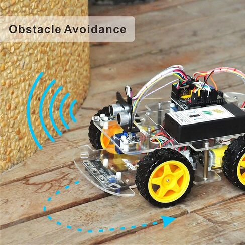 OSOYOO Robot Car Starter Kit for R3 | STEM Remote Controlled Educational Motorized Robotics for Building Programming Learning How to Code | IOT Mechanical DIY Coding for Teens Adults in Saudi Arabia