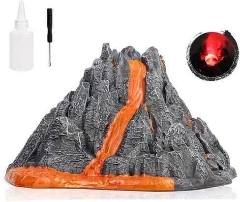 Erupting Volcano Model Dinosaur Toys with Mat & Trees,Dinosaur Playset Science Kit for Kids 3-5 in Saudi Arabia