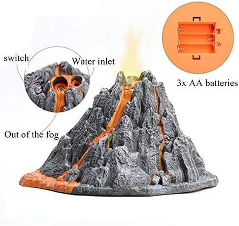 Erupting Volcano Model Dinosaur Toys with Mat & Trees,Dinosaur Playset Science Kit for Kids 3-5 in Saudi Arabia