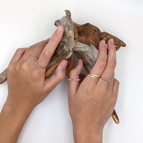 جن اكس ان خاتم فيدجيت تو ماي ابنت، خاتم فيدجيت لتخفيف القلق للنساء، خاتم قابل للتعديل لتخفيف القلق بالوان قوس قزح، هدايا مجوهرات in Kuwait