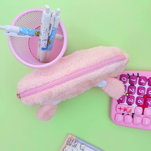 مقلمة لطيفة من كويسويم، مقلمة يابانية كاواي للوازم المدرسية، حقيبة قرطاسية وحامل حقيبة (خنزير بينك) in Kuwait