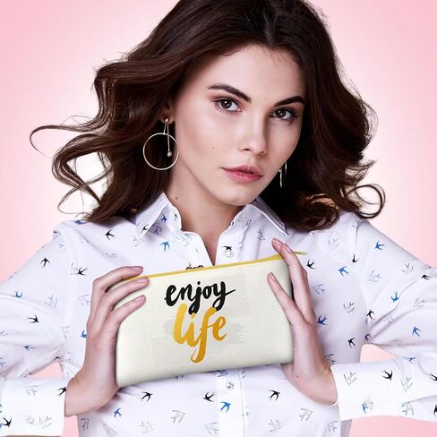 Silkfly 144 Pack Blank Canvas Cosmetic Bags Sublimation Makeup Bags White Pencil Pouch DIY Zippered Multipurpose Pouches Heat Transfer Iron on Pouch Bags for Stationery Toiletries Crafts Use in Saudi Arabia