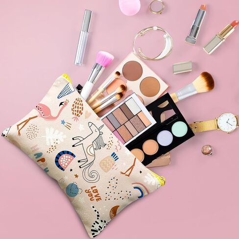 Silkfly 144 Pack Blank Canvas Cosmetic Bags Sublimation Makeup Bags White Pencil Pouch DIY Zippered Multipurpose Pouches Heat Transfer Iron on Pouch Bags for Stationery Toiletries Crafts Use in Saudi Arabia