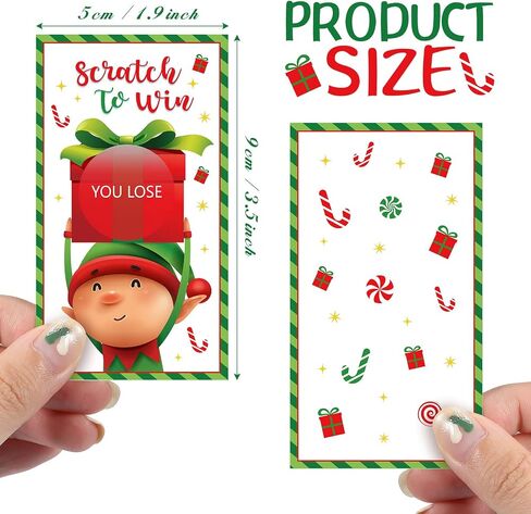 60Pcs Christmas Scratch Off Cards Elf Christmas Game Scratch Cards Elf Xmas Scratch Off Game Cards for Winter Holiday Party Games Teacher Reward Cards Blank Gift Certificates Supplies in Saudi Arabia