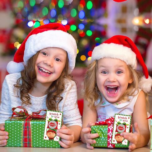 60Pcs Christmas Scratch Off Cards Elf Christmas Game Scratch Cards Elf Xmas Scratch Off Game Cards for Winter Holiday Party Games Teacher Reward Cards Blank Gift Certificates Supplies in Saudi Arabia