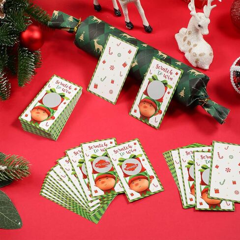 60Pcs Christmas Scratch Off Cards Elf Christmas Game Scratch Cards Elf Xmas Scratch Off Game Cards for Winter Holiday Party Games Teacher Reward Cards Blank Gift Certificates Supplies in Saudi Arabia