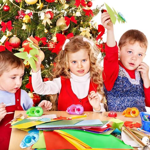 بكرة شريط مزدوجة الجوانب من BOUMUSOE، 8 مم × 10 متر، 4 عبوات من شريط لاصق القصاصات، موزع شريط لاصق شفاف لتغليف الهدايا، وسجلات القصاصات، والحرف اليدوية، والمشروعات الفنية in Kuwait