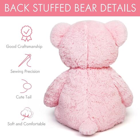 LotFancy Teddy Bear Stuffed Animals, 20 inch Soft Plush Toy, Brown in Kuwait