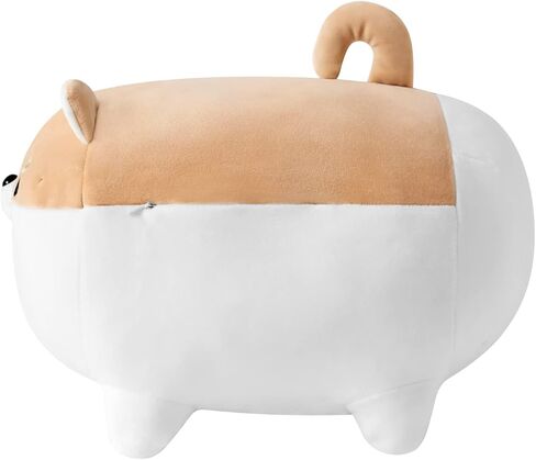 Ditucu 19.6 inch Shiba Inu Stuffed Animal Toy Cute Anime Corgi Akita Dog Plush Pillow Kawaii Plushie Best Gifts for Kids Black in Kuwait