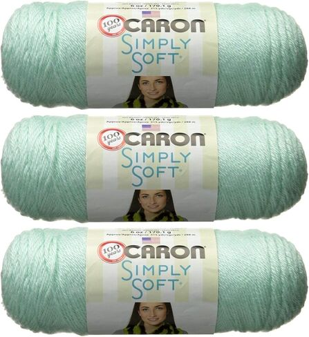 Caron Simply Soft Yarn Solids (3-Pack) Soft Green H97003-9739 in Saudi Arabia