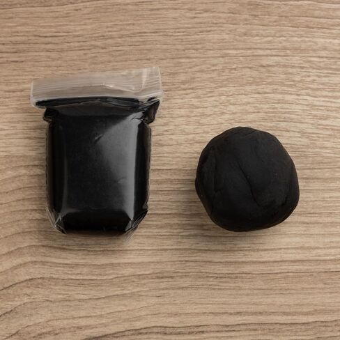 طين رغوي جاف بالهواء الأسود من آرتسيتي، 236 مل - طين تشكيل فائق النعومة للأطفال من سن 3 إلى 12 عامًا، خفيف للغاية، آمن وغير سام، طين تشكيل للنحت، طين مثالي للفنون والحرف اليدوية، هدية للأولاد والبنات in Saudi Arabia