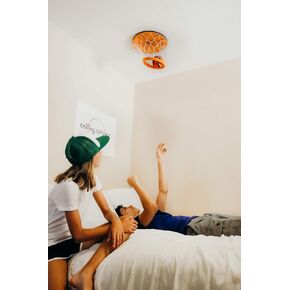 Ceiling Swish: Indoor Mini Basketball Hoop for Kids Toy Game - Includes Basketball Net Backboard and Two Mini Basketballs in Saudi Arabia