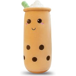 Cute Plushies Boba Pig Plush Plush Boba Plushie Kawaii Plushies Bubble Tea Pig Stuffed Animal Gift for Kids Adults (Boba Pig Plush,9 Inch)
