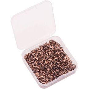YAKA100pcs Alloy Lobster Clasps Clip DIY Necklace Jewelry Finding Making Accessories Fastener Hook (Antique Bronze, 10x6mm/0.39x0.23inch) in Kuwait