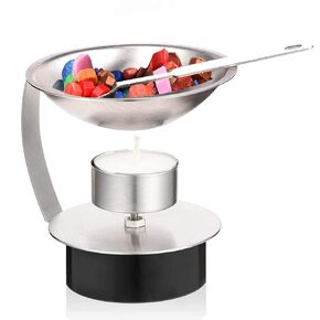 سخان ختم الشمع من إنكي، مجموعة ختم الشمع من الفولاذ المقاوم للصدأ، أداة وعاء فرن صهر الشمع مع ملعقة ذوبان، شموع صغيرة للأظرف، ختم الحروف، خرز ختم الشمع الذائب in Kuwait