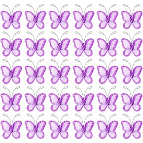 نولكس سلك شبكي لامع على شكل فراشة عبوة من 50 قطعة (ارجواني) in Kuwait