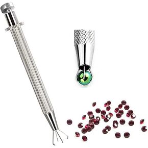 Prong Pick-up, 4 Prongs Diamond Holder Tool with Spring Loaded Plunger Can Grabs Beads Jewelry, Gem Claw Suitable for Precision Sorting Work in Kuwait
