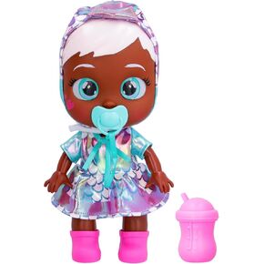 Cry Babies Stars Ayla -12" Baby Doll | Dino Themed Shiny Iridescent Dress, for Girls and Kids 18M and Up in Kuwait