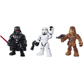 STAR WARS Galactic Heroes Mega Mighties 3-Pack - Stormtrooper, Darth Vader, and Chewbacca 10-Inch Action Figures, Kids Ages 3 and Up (Amazon Exclusive) in Saudi Arabia