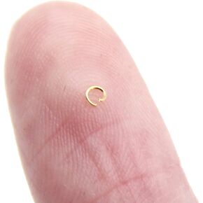 18K 2MM Gold Jump Rings Open Jump Rings 100PCS 2MM Jump Rings for Jewelry Making Jump Rings 2MM 18k Gold Plated Jump Rings for Jewelry Making for Miniature Jewelry Making