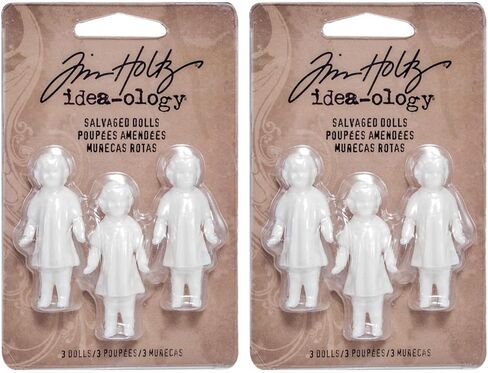 زينة دمى Tim Holtz Idea-Ology التي تم إنقاذها - عنصرين - حزمة من عبوتين in Kuwait