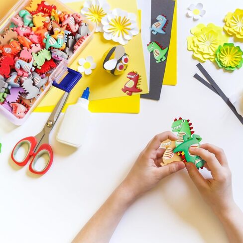 Lenwen 110 Pcs Resin Dinosaur Charms Flatback Dinosaur Decorations Resin Dinosaur Pendant for DIY Scrapbooking Embellishment Phone Case Craft Jewelry Making Hair Clips Accessory in Saudi Arabia