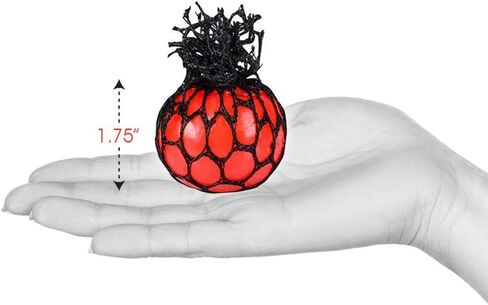 ArtCreativity 1.75 Inch Mesh Stress Balls for Kids - Pack of 24 - Squeeze Toys in Assorted Colors for Anxiety Relief and ADHD - Fun Birthday Party Favors, Treasure Box Prizes for Classroom in Saudi Arabia