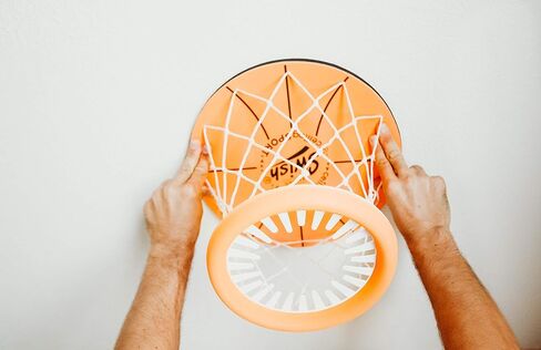 Ceiling Swish: Indoor Mini Basketball Hoop for Kids Toy Game - Includes Basketball Net Backboard and Two Mini Basketballs in Saudi Arabia