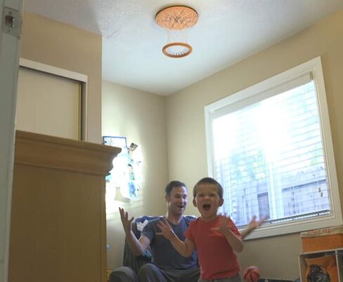 Ceiling Swish: Indoor Mini Basketball Hoop for Kids Toy Game - Includes Basketball Net Backboard and Two Mini Basketballs in Saudi Arabia