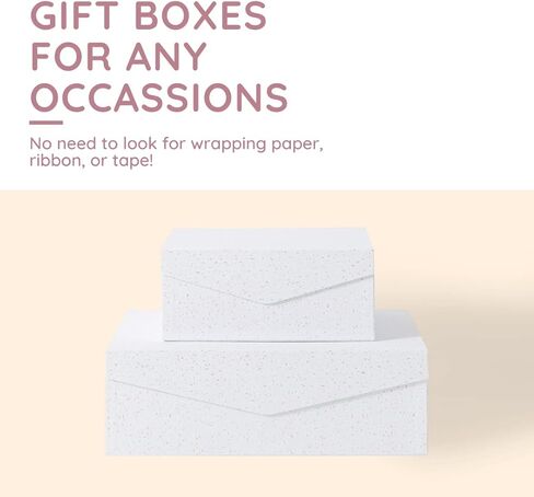 علب هدايا باللونين الأسود والذهبي مع إغلاق مغناطيسي - مجموعة من 2، مجموعة علب هدايا متداخلة للهدايا، وصناديق من الورق المقوى المزخرفة بأغطية مغناطيسية لتغليف الهدايا، وصناديق تخزين الصور وصناديق عيد الميلاد in Kuwait