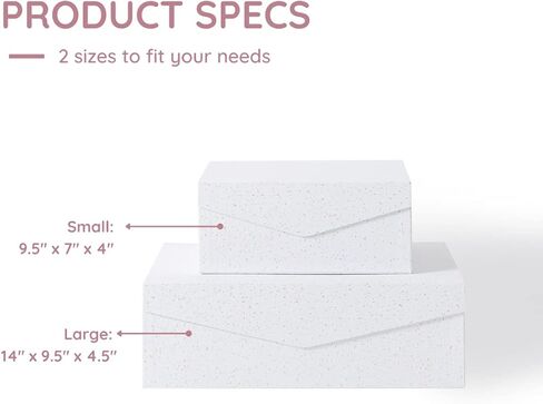 علب هدايا باللونين الأسود والذهبي مع إغلاق مغناطيسي - مجموعة من 2، مجموعة علب هدايا متداخلة للهدايا، وصناديق من الورق المقوى المزخرفة بأغطية مغناطيسية لتغليف الهدايا، وصناديق تخزين الصور وصناديق عيد الميلاد in Kuwait