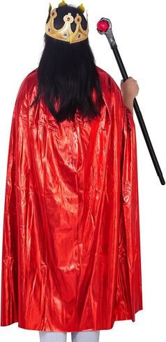 تيجيل 4 قطع كينج تيجان الملكة زي تاج قبعة للهالوين الملكي كوسبلاي حفلة عيد ميلاد صور الدعائم in Kuwait