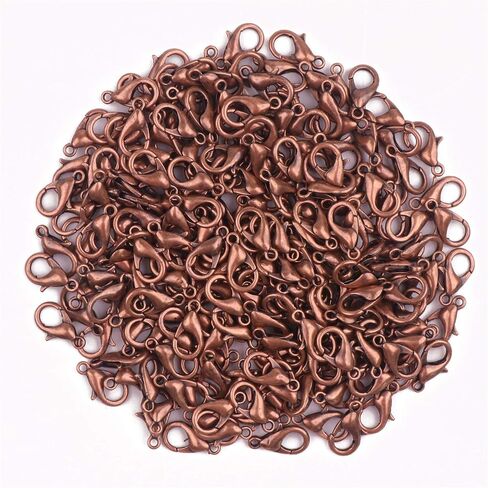YAKA100pcs سبيكة جراد البحر المشابك كليب DIY قلادة مجوهرات العثور على صنع الملحقات السحابة هوك (النحاس الأحمر، 10x6mm / 0.39x0.23 بوصة) in Kuwait