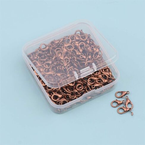 YAKA100pcs سبيكة جراد البحر المشابك كليب DIY قلادة مجوهرات العثور على صنع الملحقات السحابة هوك (النحاس الأحمر، 10x6mm / 0.39x0.23 بوصة) in Kuwait
