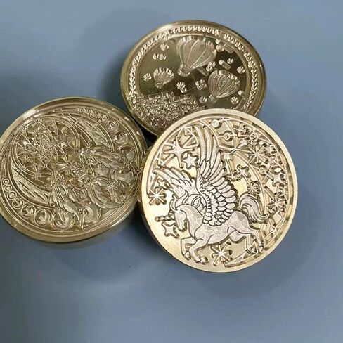 YOKIOU 3 قطع ختم الشمع الوردي ختم الرأس استبدال الرجعية العتيقة ختم الشمع سكرابوكينغ طوابع رئيس لدعوات حفل زفاف هدية فكرة الديكور in Kuwait