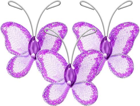 نولكس سلك شبكي لامع على شكل فراشة عبوة من 50 قطعة (ارجواني) in Kuwait