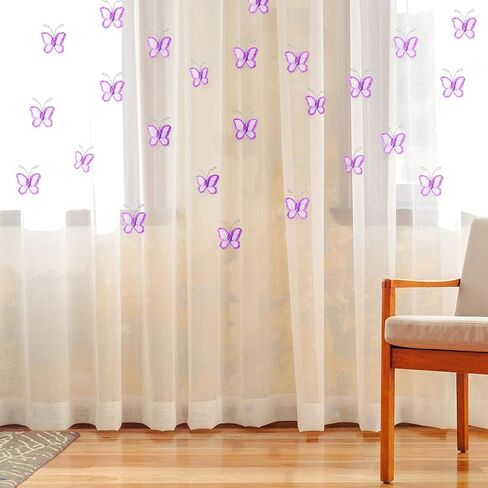 نولكس سلك شبكي لامع على شكل فراشة عبوة من 50 قطعة (ارجواني) in Kuwait