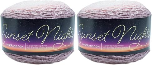 Lion Brand Yarn (1 Skein) Sunset Nights Yarn, Santorini in Saudi Arabia