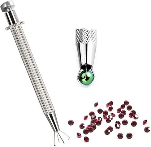 Prong Pick-up, 4 Prongs Diamond Holder Tool with Spring Loaded Plunger Can Grabs Beads Jewelry, Gem Claw Suitable for Precision Sorting Work in Saudi Arabia