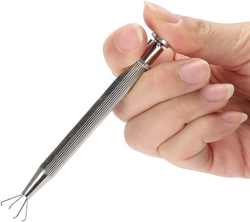 Prong Pick-up, 4 Prongs Diamond Holder Tool with Spring Loaded Plunger Can Grabs Beads Jewelry, Gem Claw Suitable for Precision Sorting Work in Saudi Arabia