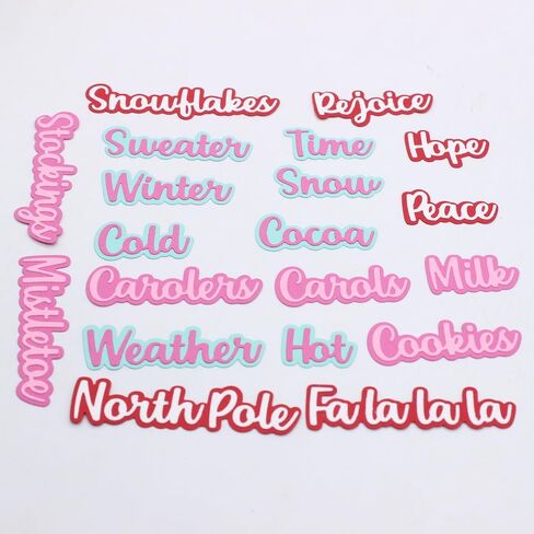 KSCRAFT 2023 Christmas Words Bundle Metal Cutting Dies Stencils for DIY Scrapbooking Decorative Embossing DIY Paper Card in Saudi Arabia