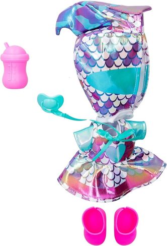 Cry Babies Stars Ayla -12" Baby Doll | Dino Themed Shiny Iridescent Dress, for Girls and Kids 18M and Up in Kuwait