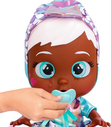 Cry Babies Stars Ayla -12" Baby Doll | Dino Themed Shiny Iridescent Dress, for Girls and Kids 18M and Up in Kuwait