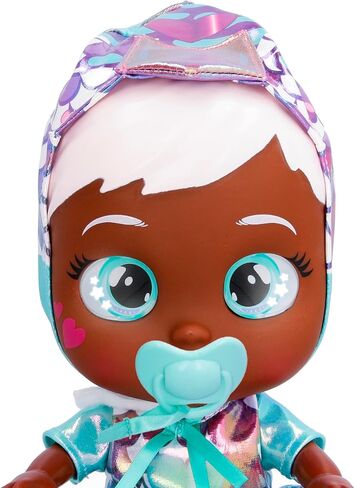 Cry Babies Stars Ayla -12" Baby Doll | Dino Themed Shiny Iridescent Dress, for Girls and Kids 18M and Up in Kuwait