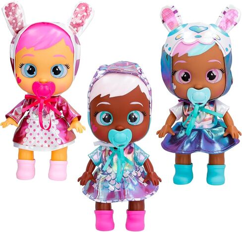 Cry Babies Stars Ayla -12" Baby Doll | Dino Themed Shiny Iridescent Dress, for Girls and Kids 18M and Up in Kuwait