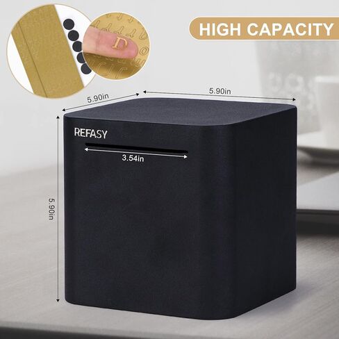 Refasy Adult Piggy Bank,Metal Saving Box Stainless Steel Piggy Bank for Real Money Cash Coin Can Piggy Bank for Adults Must Break to Open Money Bank Savings Box for Cash Saving 4.72 inch in Kuwait