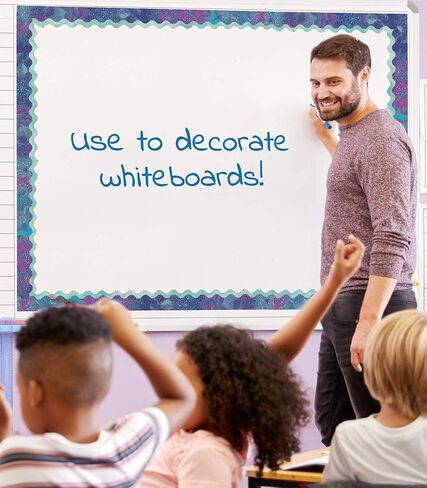Carson Dellosa Galaxy Bulletin Board Borders, 39 Feet of Scalloped Marble, Gold Dot Classroom Borders for Bulletin Board, White Board, Cork Board, Galaxy Decor, Desk Decor, and Classroom Decor in Saudi Arabia