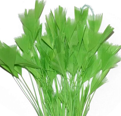 AMIZOB Pack of 100 Natural Dyed Turkey Flat Feathers 5-6inch Plumes Decoration Craft Accessories (Black) in Saudi Arabia