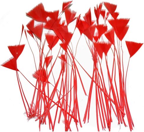 AMIZOB Pack of 100 Natural Dyed Turkey Flat Feathers 5-6inch Plumes Decoration Craft Accessories (Black) in Saudi Arabia